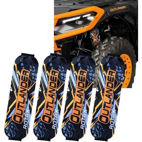 High-Performance ATV Shock Protector Covers Compatible fit for CAN AM CANAM Outlander G3 ROTAX Since 2024 – Durable, Water-Resistant, Easy to Install, Reliable All-Terrain Protection (RED) in Kuwait
