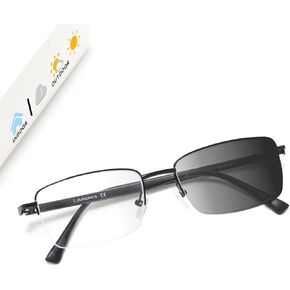 Nearsighted Glasses Distance Men Near Sighted Vision Driving Myopia Photochoromic See Far Eyeglass Half Frame in Saudi Arabia