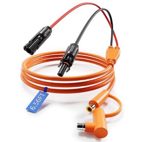 3.28FT/1M 12AWG+14AWG موصلات الطاقة الشمسية DC كابل تمديد موصل اللوحة الشمسية إلى DC7909/DC8020 متوافق مع Jackery Explorer 240 300 500 1000 1500 2000 وAnker، GZ Yeti محطة الطاقة المحمولة in Kuwait