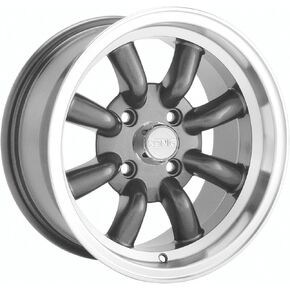 Konig Rewind Graphite Wheel with Machined Lip (15x7"/4x100mm) in Kuwait