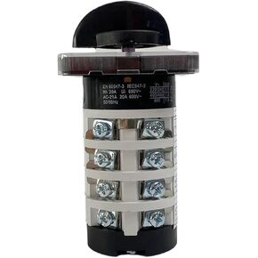 1PCS Rotary Knob 6 Position 0-6 YMZ12-20/4 Universal Manual Electrical Changeover Cam Switch 20A 690V 4 Section in Kuwait