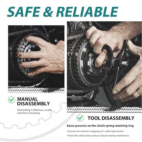 MoKitDora Clutch Spring Compressor Compression Tool Compatible with Harley 1990-1997 Big Twins Softail Touring Dyna 1991-2022 Sportster XL XLH 883 1200 Models Replace HD-38515A in Saudi Arabia