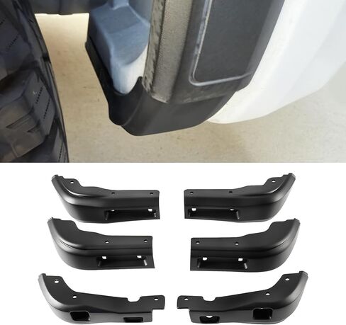 6 قطع من رفرف الطين متوافق مع جي إم سي سييرا 1500 2019-2025، حذف واقيات الطين الأمامية والخلفية لجميع الأحوال الجوية، لا يتطلب الحفر in Kuwait