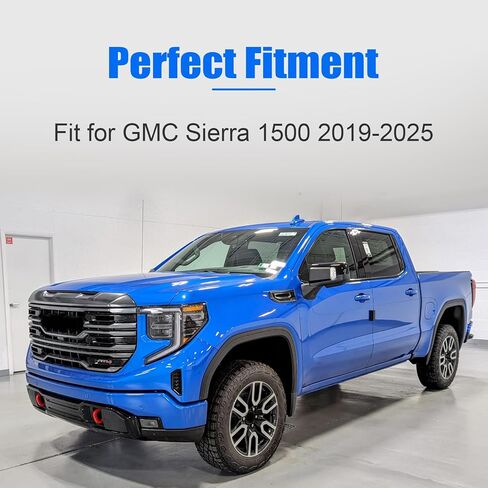 6 قطع من رفرف الطين متوافق مع جي إم سي سييرا 1500 2019-2025، حذف واقيات الطين الأمامية والخلفية لجميع الأحوال الجوية، لا يتطلب الحفر in Kuwait