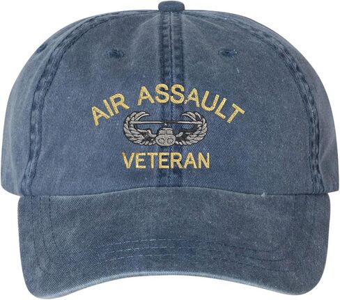 Air Assualt Veteran Embroidered Baseball Cap | USA Military Army Patriotic 100% Cotton Unisex Hat in Saudi Arabia
