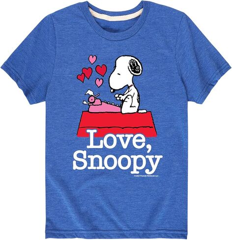 HYBRID APPAREL - Peanuts - Love Snoopy - Toddler and Youth Short Sleeve Graphic T-Shirt in Kuwait