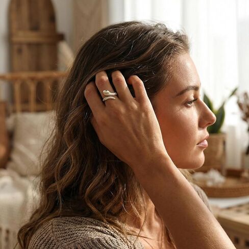 خاتم إصبع مفتوح من حجر الراين على شكل ثعبان ذهبي للنساء، خاتم عصري من الزمرد المكعّب من الزركونيا قابل للتعديل في الخريف والهالوين هدية مجوهرات للحفلات الراقصة in Kuwait