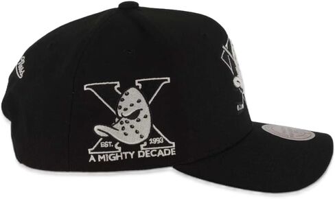 Mitchell & Ness Vintage Mighty Ducks NHL Panda Pro Snapback Hat Cap, Black in Saudi Arabia
