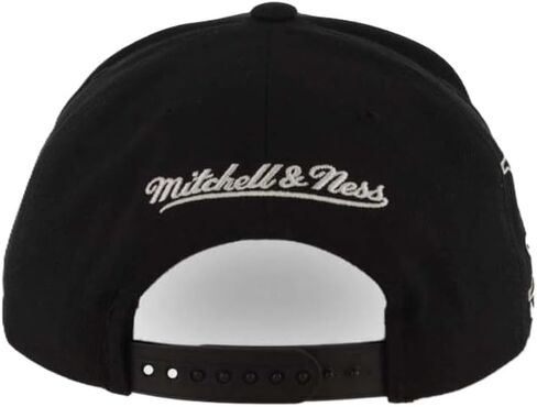 Mitchell & Ness Vintage Mighty Ducks NHL Panda Pro Snapback Hat Cap, Black in Saudi Arabia