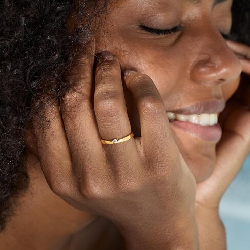 STORYJEWELLERY خاتم الخنصر من الفضة الإسترليني عيار 925، خواتم مطلية بالذهب للنساء، خواتم زفاف للنساء، خاتم خاتم مطلي بالذهب in Saudi Arabia