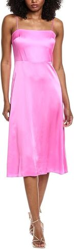 Amanda Uprichard Womens Clover Silk Midi Dress, Xs in Saudi Arabia