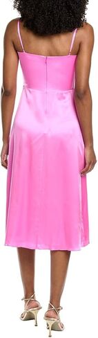 Amanda Uprichard Womens Clover Silk Midi Dress, Xs in Saudi Arabia