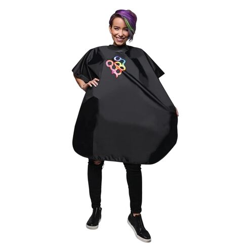 FRAMAR Barber Cape - Hair Cutting Cape with Snap Closure and Rubberized Collar, Haircut Cape in Kuwait