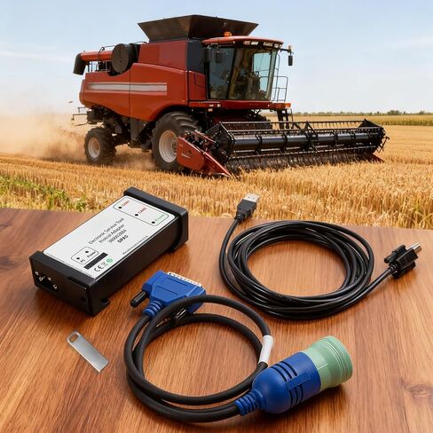 380002884 ESTV8.6 V9.5 V9.8 V9.12 DPA5 مجموعة أدوات التشخيص / محول بروتوكول ديربورن 5 - يناسب أدوات الخدمة الإلكترونية New Holland لحفارة شاحنة جرار in Kuwait