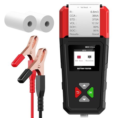 Car Battery Testers 6V 12V BM560 Battery Load Tester, ELMCONFIG 100-2000 CCA Automotive Battery Alternator Battery Analyzer for Truck Motorcycle SUV Boat in Kuwait