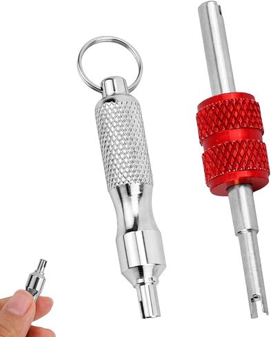 2pcs Valve Core Removal Tool Keychains, Dual & Single Head Tire Stem Core Installation Remover Portable Valve Removal Tool Repair Accessories for Car Motorcycle Bicycle in Saudi Arabia