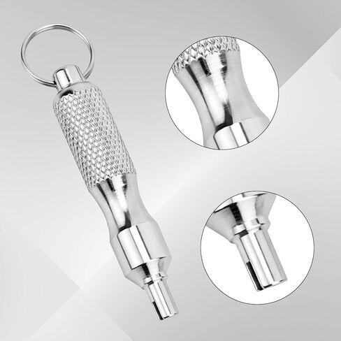 2pcs Valve Core Removal Tool Keychains, Dual & Single Head Tire Stem Core Installation Remover Portable Valve Removal Tool Repair Accessories for Car Motorcycle Bicycle in Saudi Arabia