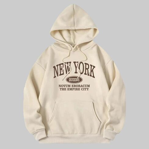 Women Printed Hoodie Long Sleeve Casual Pullover Fall Winter Graphic Sweatshirt in Saudi Arabia