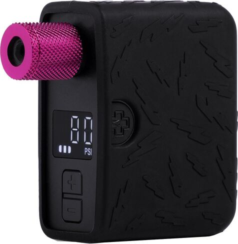 Muc-Off AirMach Electric Mini Inflator Pro - منفاخ دراجة رقمي محمول مع شاشة ضغط LED وبطارية USB-C قابلة للشحن in Kuwait
