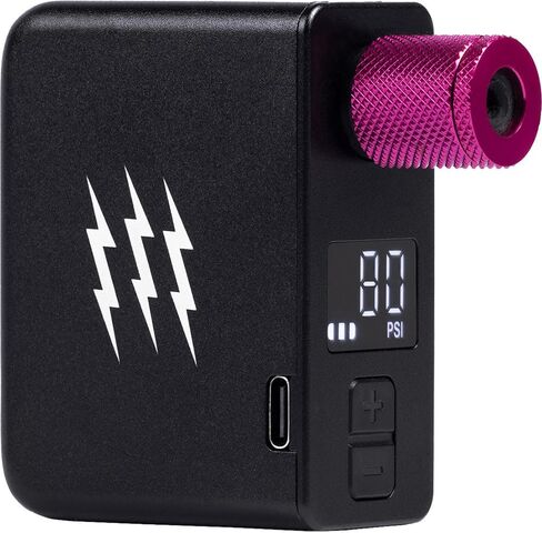 Muc-Off AirMach Electric Mini Inflator Pro - منفاخ دراجة رقمي محمول مع شاشة ضغط LED وبطارية USB-C قابلة للشحن in Kuwait