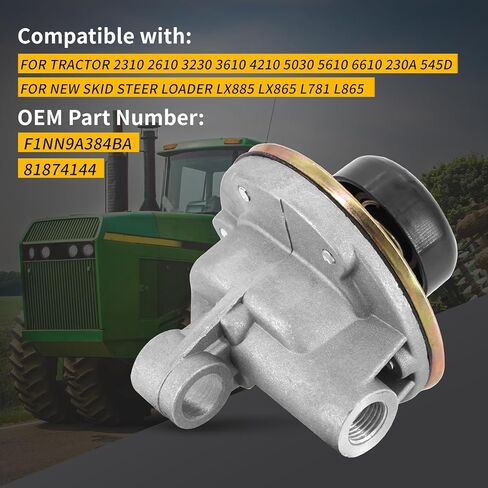 Dokili Hand Primer Fuel Pump for Ford Tractor 2310 2610 3230 3610 4210 5030 5610 6610 230A 545D New Holland Skid Steer Loader LX885 LX865 L781 L865 F1NN9A384BA 81874144 in Saudi Arabia