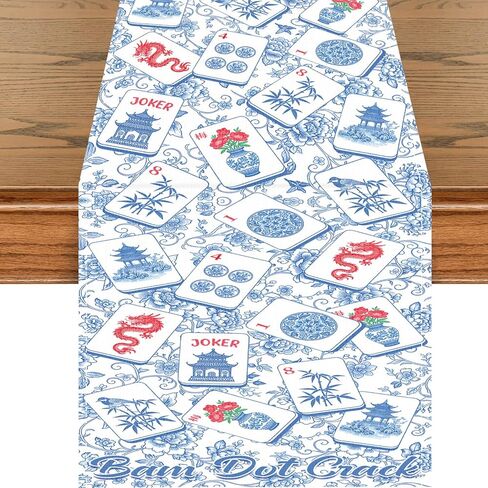 Vintage Valentine Table Runner Decoration, Red Valentines Day Table Runner Decor, Valentine's Day Table Runner Decor for Home Kitchen Dining Table (72 X 13 Inches) in Kuwait