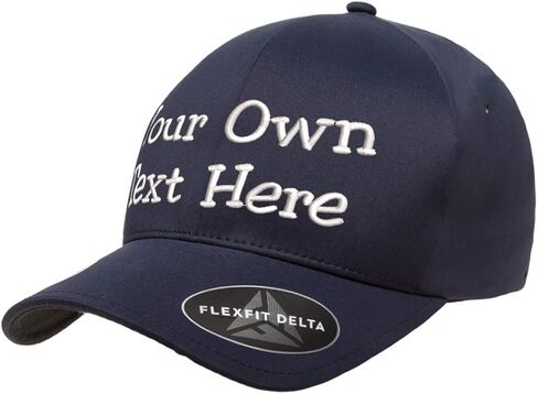 Custom Hat 180 Delta Embroider Your Own Text Stretch Fit Men Women Premium Baseball Cap in Kuwait