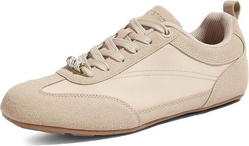LUCKY STEP Women's Thin Sole Fashion Sneakers Lightweight Lace up Tennis Shoes Casual Walking Classic Retro Footwear Anti Slip Trainers in Saudi Arabia