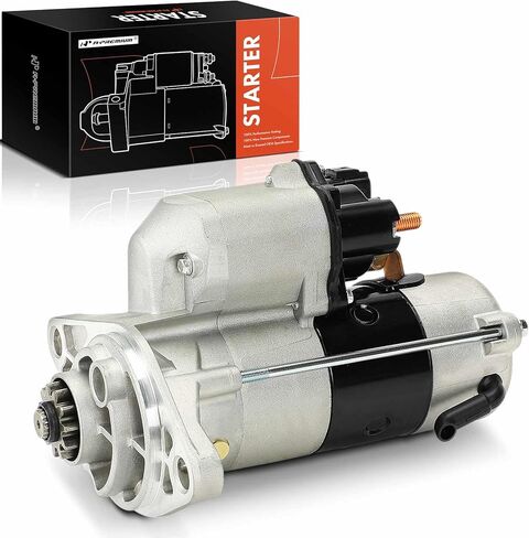 A-Premium Starter Motor Compatible with Isuzu NPR 2007-2009, NPR-HD 2008-2024, NPR-XD 2015-2022, NQR/NRR 2008-2024, 5.2L, 12V 3.0KW 11-Tooth Clockwise in Saudi Arabia