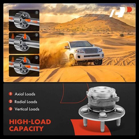 A-Premium Front Wheel Bearing and Hub Assembly with 5-Lug Compatible with Tesla - 2012-2018 - S in Saudi Arabia
