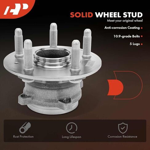 A-Premium Front Wheel Bearing and Hub Assembly with 5-Lug Compatible with Tesla - 2012-2018 - S in Saudi Arabia