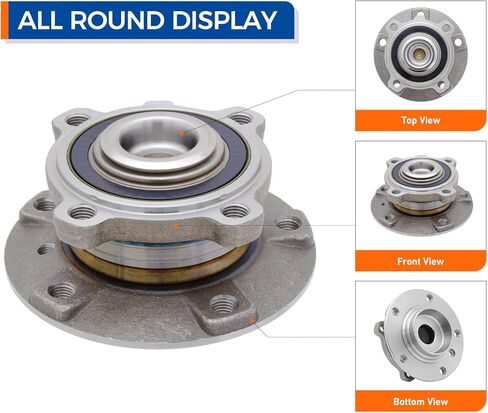 PAROD 2 قطعة 513210 محور العجلة ومجموعة المحمل مناسب لـ 2004-2010 BMW 525i، 2008-2011 528i، 2004-2010 530i، 2008-2010 535i، 2004-2005 545i، 2006-2009 550i، 2010 550i، 2004-2010 645Ci، 2006-2010 650i in Saudi Arabia