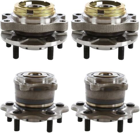 AutoShack Front & Rear Wheel Hub Bearing Assemblies with ABS Replacement for 2007-2012 Nissan Altima 4-PC Set in Saudi Arabia