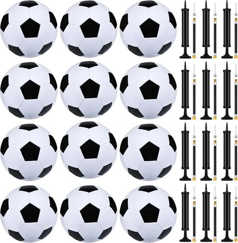 Leyndo 50 Sets Operation Christmas Shoebox Gift Items for Child Include Deflated Soccer Ball Size 5 with Pumps in Bulk with Needles for Youth Kids Adults Christmas Charity Training Practice Play Gifts in Kuwait