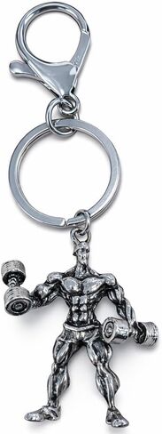 Weightlifting Keychain – Fitness Keychains Bag Charms for Women with Muscle Man, Gym Key Chains Gifts for Fitness Lovers, Girls, Family, Friends, Colleagues in Kuwait