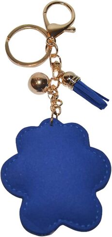 Popfizzy Bling Key Fob Keychain for Women Backpack Charm or Purse Accessory Key Ring Cool Key Chain Keyfob Keyholder Series 2 (Pawprint Blue) in Saudi Arabia