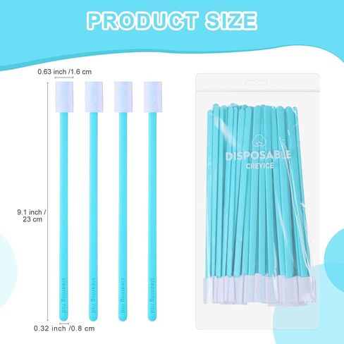 Sieral Disposable Crevice Cleaning Brushes Bulk Disposable Crevice Cleaner Tools for Toilet Window Sill Keyboard Car Ac(100 Pcs) in Saudi Arabia