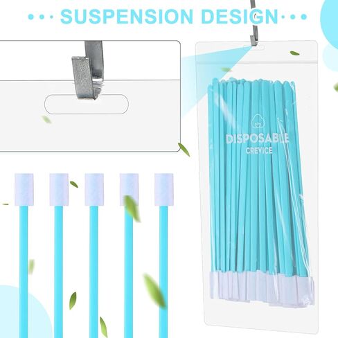 Sieral Disposable Crevice Cleaning Brushes Bulk Disposable Crevice Cleaner Tools for Toilet Window Sill Keyboard Car Ac(100 Pcs) in Saudi Arabia