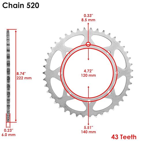 Caltric Blue O-Ring Drive Chain & Sprocket Kit Compatible with Kawasaki KLR650 Kl650A Kl650E 1990-2016 in Saudi Arabia