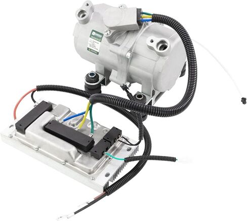 ELECTRIC AUTOMOTIVE AC AIR CONDITIONING COMPRESSOR UNIVERSAL APLICATION FITS CAR, HD-TRUCK & VANS - 12V in Kuwait