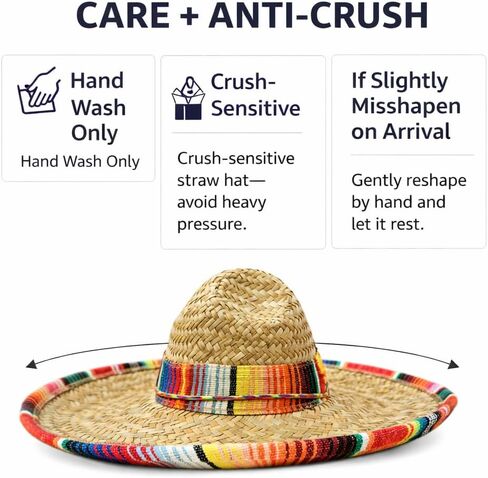 GiftExpress Child Sombrero Hat with Serape Trim, Straw Hat for Cinco de Mayo, Mexican Serape Costume in Kuwait