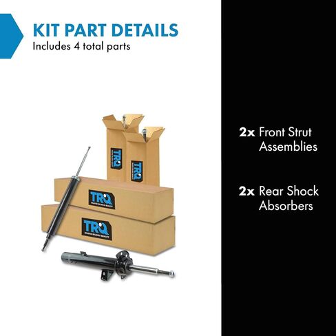 TRQ Front and Rear Shock & Strut Kit Shock Absorber Strut Assembly Compatible with 2008-2012 BMW 128i 2008-2013 135i 2006 325i 2007-2013 328i 330i 2009-2011 335d 335i 2011 335is in Saudi Arabia