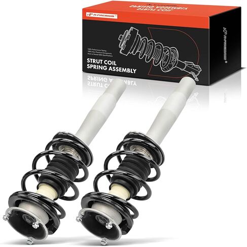 A-Premium Front Complete Struts Compatible with BMW 525i 2004-2007, 530i 2004-2007, 545i 2004-2005, 550i 2006-2010 - 2x Replacement Suspension Shock Absorber with Coil Spring Assembly in Saudi Arabia