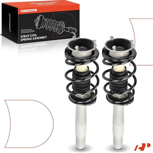 A-Premium Front Complete Struts Compatible with BMW 525i 2004-2007, 530i 2004-2007, 545i 2004-2005, 550i 2006-2010 - 2x Replacement Suspension Shock Absorber with Coil Spring Assembly in Saudi Arabia