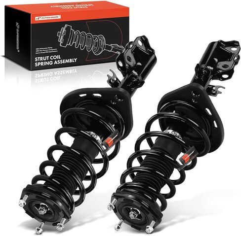 A-Premium Rear Strut Assembly Compatible with Toyota Camry 2012-2017 [L, LE, XLE, Hybrid LE, Hybrid XLE] - 2x Replacement Suspension Complete Strut Shock Absorber with Coil Spring in Saudi Arabia