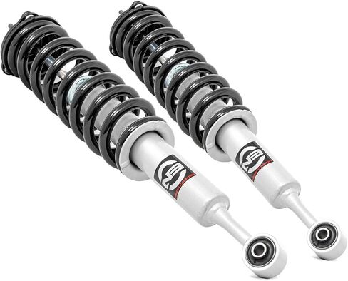 دعامات تسوية Rough Country N3 لسيارة Toyota 4Runner (2010-2024) وFJ Cruiser (2010-2014) رفع 2 بوصة - ملف دعامة محمل مسبقًا، تثبيت بمسامير، مجموعة من 2 in Saudi Arabia