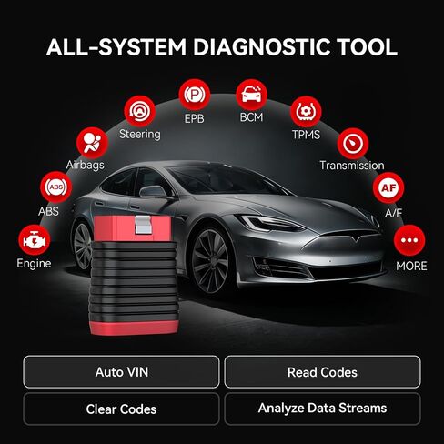 THINKCAR THINKDIAG BD6 OBD2 Scanner Bluetooth,Wireless All System Code Reader Diagnostic Tool for iOS & Android,5+ Hot Reset Bluetooth OBD2 Scanner for Car Check Engine Light, Lifetime Free Update in Kuwait