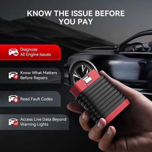 THINKCAR THINKDIAG BD6 OBD2 Scanner Bluetooth,Wireless All System Code Reader Diagnostic Tool for iOS & Android,5+ Hot Reset Bluetooth OBD2 Scanner for Car Check Engine Light, Lifetime Free Update in Kuwait