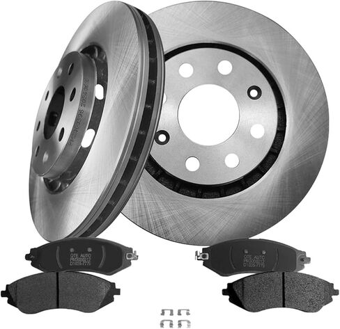 PM Auto Set of 6 Front 256.05mm Brake Disc Rotors-Ceramic Brake Pad Kit Compatible With 2014-2016 Chevrolet Spark EV in Saudi Arabia