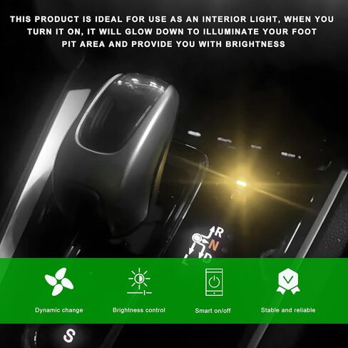 2 قطعة USB نوع C LED ضوء محيطي، 8 ألوان RGB مصباح جو داخلي مع سطوع قابل للتعديل، ضوء ليلي LED قابل للحمل طقم إضاءة محيطة محمول لشاحنة سيارة الدفع الرباعي in Kuwait